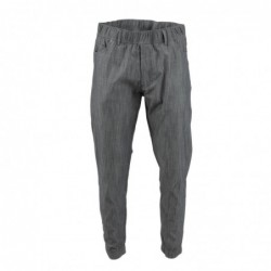 Pantalon de cuisine Works Urban Jogger 257 à fines rayures noires et blanches L BB300-L Chef Works Urban