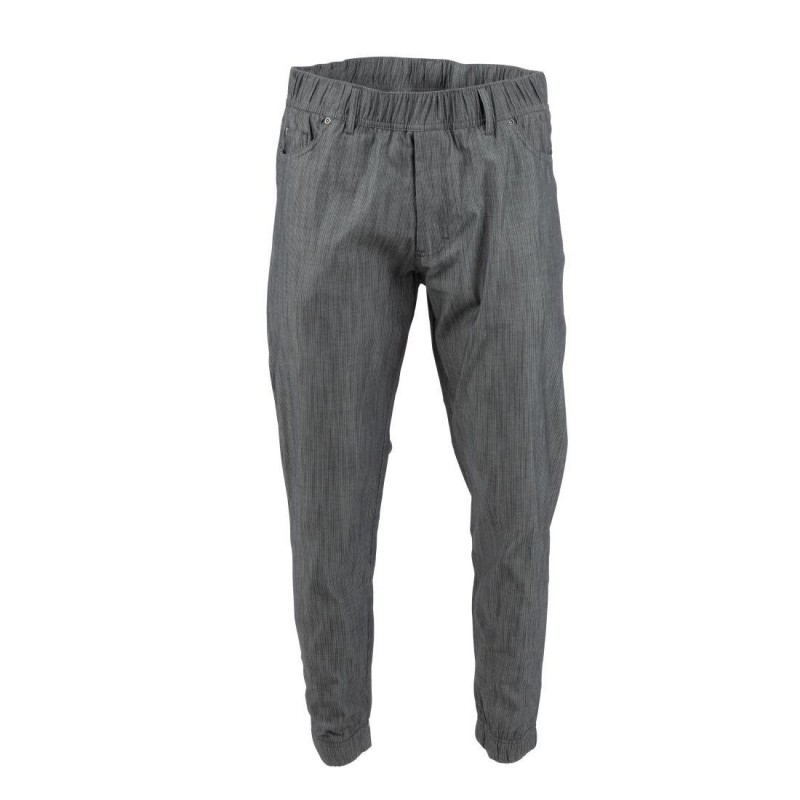 Pantalon de cuisine Works Urban Jogger 257 à fines rayures noires et blanches L BB300-L Chef Works Urban Pantalon de cuisine Works Urban Jogger 257 à fines rayures noires et blanches L BB300-L Chef Works Urban