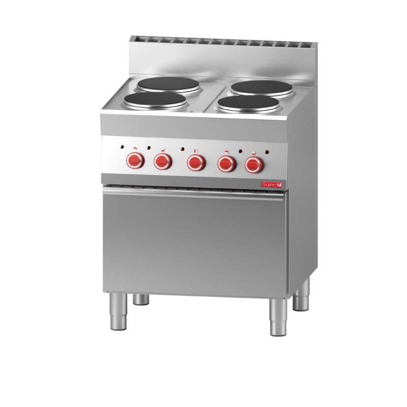 Fourneau électrique 4 plaques Gastro M 650 sur four électrique à convection GN053 Gastro M Fourneau électrique 4 plaques Gastro M 650 sur four électrique à convection GN053 Gastro M