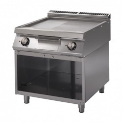 Plancha électrique plaque 2/3 lisse 1/3 rainurée chromée GM70/80 FTRES-CR Gastro M 700 plus GN104 Gastro M