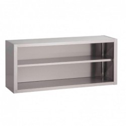 Placard ouvert mural inox Gastro M 800 x 400 x 400mm GN175 Gastro M