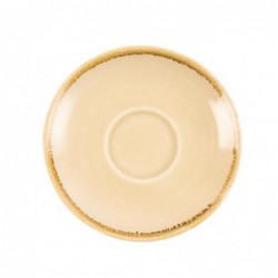 Soucoupe couleur sable Olympia Kiln pour GP328 115mm (Lot de 6) GP329 Olympia