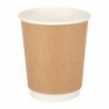 Gobelets double paroi Fiesta Recyclable kraft 225ml (lot de 25) GP436 Fiesta