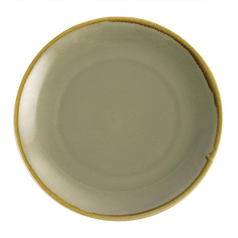 Assiette plate ronde couleur mousse Olympia Kiln 280mm (Lot de 4) GP475 Olympia Assiette plate ronde couleur mousse Olympia Kiln 280mm (Lot de 4) GP475 Olympia