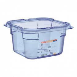 Boîte hermétique bleue en ABS sans BPA Araven GN1/6 100mm GP571 Araven