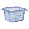Boîte hermétique bleue en ABS sans BPA Araven GN1/6 100mm GP571 Araven