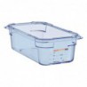 Boîte hermétique bleue en ABS sans BPA Araven GN1/4 100mm GP575 Araven