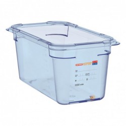 Boîte hermétique bleue en ABS sans BPA Araven GN1/3 150mm GP580 Araven