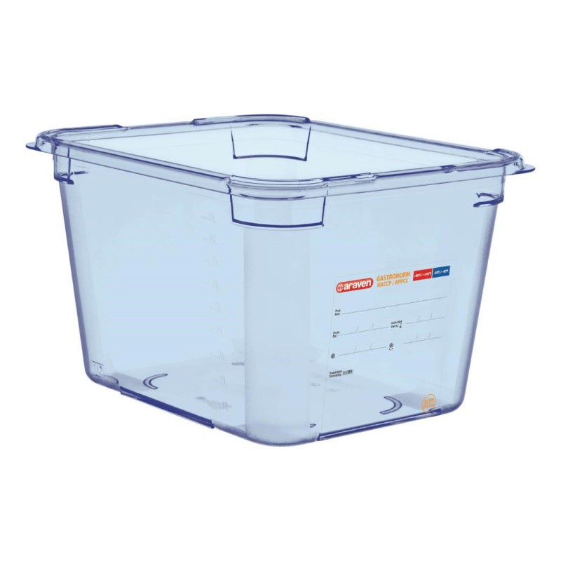 Boîte hermétique bleue en ABS sans BPA Araven GN1/2 200mm GP586 Araven Boîte hermétique bleue en ABS sans BPA Araven GN1/2 200mm GP586 Araven