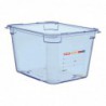 Boîte hermétique bleue en ABS sans BPA Araven GN1/2 200mm GP586 Araven