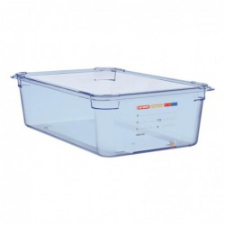 Boîte hermétique bleue en ABS sans BPA Araven GN1/1 150mm GP590 Araven