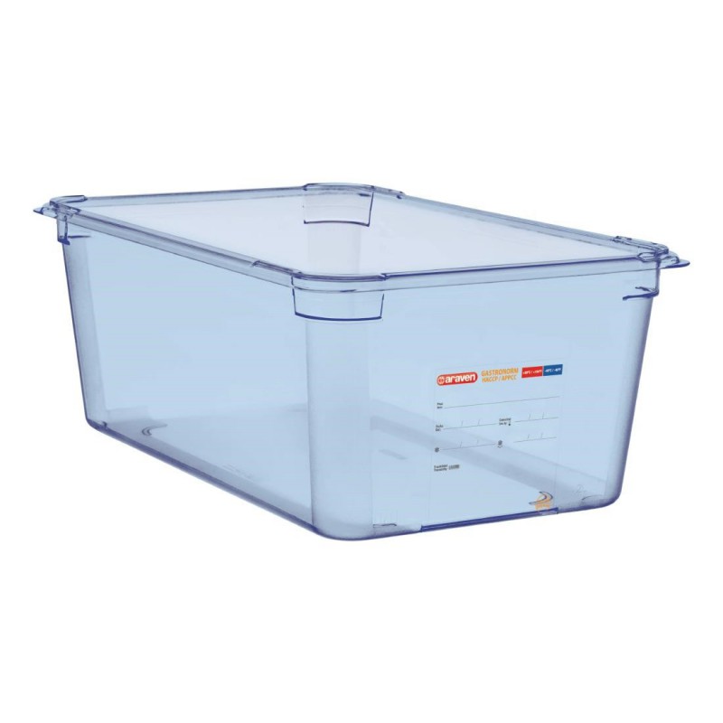 Boîte hermétique bleue en ABS sans BPA Araven GN1/1 200mm GP591 Araven Boîte hermétique bleue en ABS sans BPA Araven GN1/1 200mm GP591 Araven
