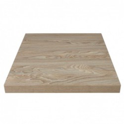 Plateau de table carré Bolero 600mm effet bois clair GR325 Bolero