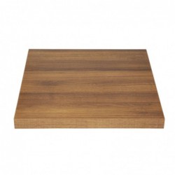 Plateau de table carré Bolero 700mm effet bois chêne rustique GR330 Bolero
