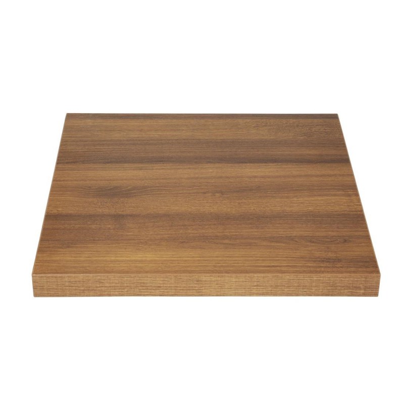 Plateau de table carré Bolero 700mm effet bois chêne rustique GR330 Bolero Plateau de table carré Bolero 700mm effet bois chêne rustique GR330 Bolero