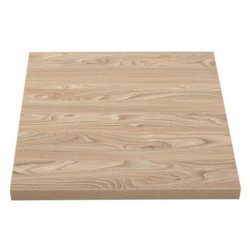 Plateau de table carré Bolero 700mm effet bois clair GR331 Bolero