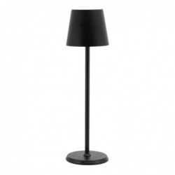 Lampe de table LED sans fil noire à intensité variable Securit Feline avec câble de chargement magnétique GR655 Securit
