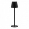 Lampe de table LED sans fil noire à intensité variable Securit Feline avec câble de chargement magnétique GR655 Securit