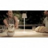 Lampe de table LED sans fil blanche à intensité variable Securit Feline avec câble de chargement magnétique GR656 Securit