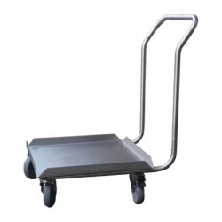 Socle inox pour casiers de lave-vaisselle avec poignée Gastro M 500 x 500mm GS026 Gastro M
