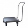 Socle inox pour casiers de lave-vaisselle avec poignée Gastro M 500 x 500mm GS026 Gastro M