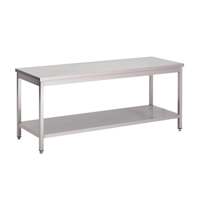 Table de préparation inox 304 avec étagère basse Gastro M 89x120x70cm GS032 Gastro M Table de préparation inox 304 avec étagère basse Gastro M 89x120x70cm GS032 Gastro M