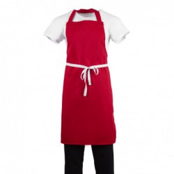 Tablier bavette Whites rouge BB466 Whites Chefs Clothing