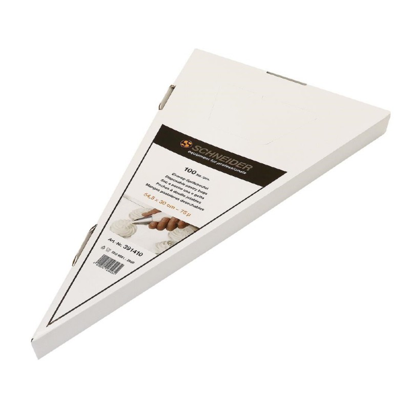 Poches à douilles jetables Schneider blanches 470mm GT125 Schneider Poches à douilles jetables Schneider blanches 470mm GT125 Schneider