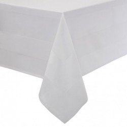 Nappe blanche bande de satin Mitre Luxury 1370 x 1370mm GW419 Mitre Luxury