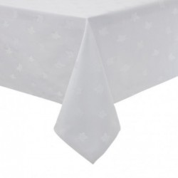 Nappe carrée blanche feuilles de lierre Mitre Luxury Luxor 1350 x 1350mm GW444 Mitre Luxury