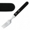 Fourchette à steak Amefa manche noir 196mm (Lot de 12) H002 Amefa