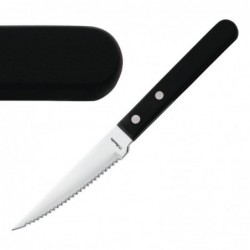 Couteau à steak Amefa manche noir 217mm (Lot de 12) H003 Amefa