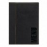 Protège-menus contemporain Securit A4 noir H713 Securit