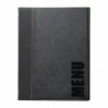 Protège-menus contemporain Securit A5 noir H714 Securit