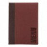 Protège-menus contemporain Securit A4 rouge foncé H717 Securit