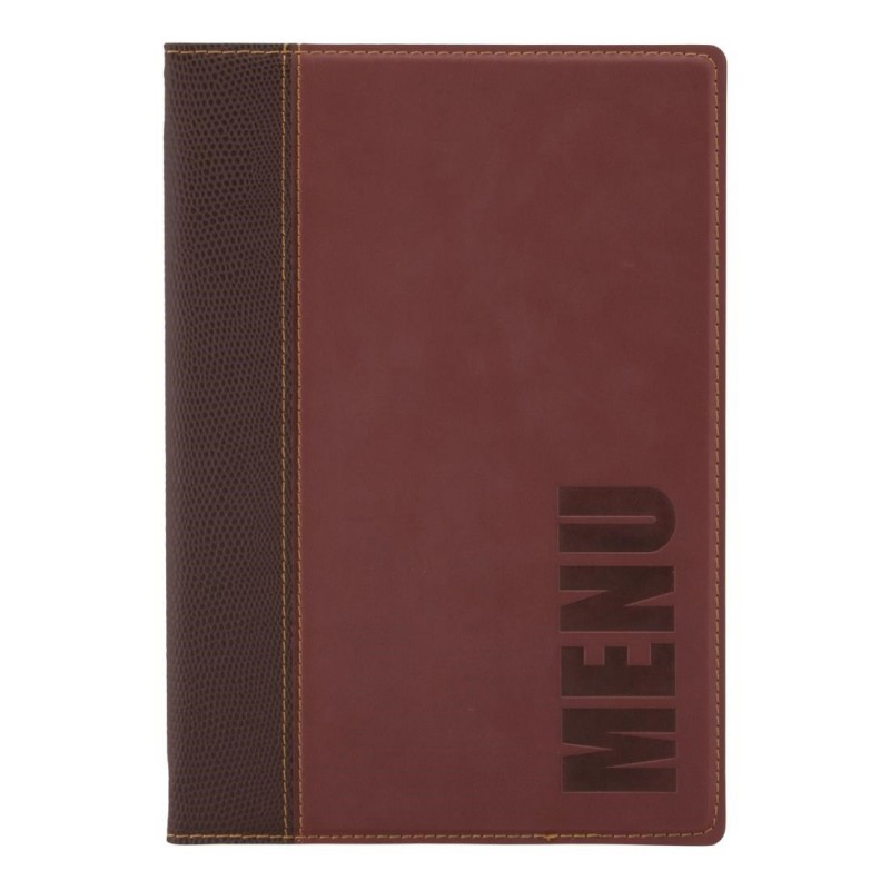 Protège-menus contemporain Securit A5 rouge foncé H718 Securit Protège-menus contemporain Securit A5 rouge foncé H718 Securit