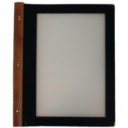 Protège-menu en bois Securit noir A4 H735 Securit