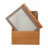 Protège-menus cadre en bois Securit A4 marron (Lot de 20) H762 Securit