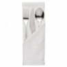 Serviettes blanches en coton motif feuille de lierre Mitre Luxury Luxor 550 x 550mm  HB557 Mitre Luxury