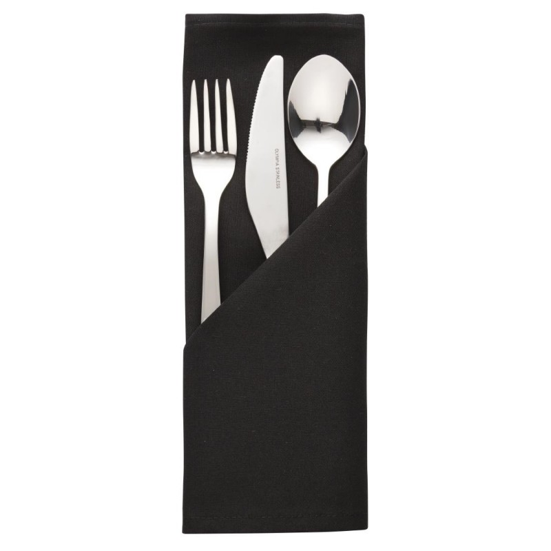Serviettes noires en polyester Mitre Essentials Occasions HB561 Mitre Essentials Serviettes noires en polyester Mitre Essentials Occasions HB561 Mitre Essentials