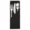 Serviettes noires en polyester Mitre Essentials Occasions  HB561 Mitre Essentials