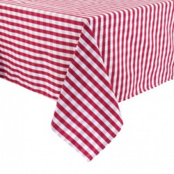 Nappe carrée à carreaux rouges en polyester Mitre Comfort Gingham 1320 x 1320mm HB582 Mitre Comfort