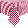 Nappe carrée à carreaux rouges en polyester Mitre Comfort Gingham 1320 x 1320mm HB582 Mitre Comfort