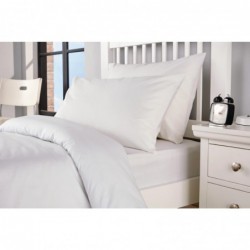 Taies d'oreiller Mitre Essentials blanches (lot de 2) HB914 Mitre Essentials