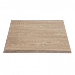 Plateau de table carré Bolero effet bois vieilli 700mm HC295 Bolero