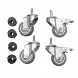 Roulettes pour tables inox Vogue (lot de 4) HC847 Vogue