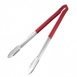 Pince de service code couleur Hygiplas 405mm rouge HC854 Hygiplas