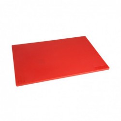 Planche à découper antibactérienne basse densité Hygiplas rouge HC859 Hygiplas