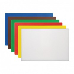 Lot de 6 planches à découper antibactériennes haute densité Hygiplas HC862 Hygiplas