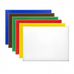 Lot de 6 petites planches à découper haute densité Hygiplas HC869 Hygiplas